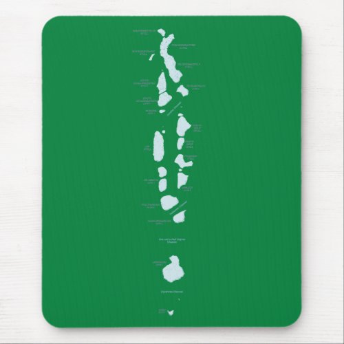 Maldives Map Mousepad