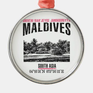 Maldives Metal Ornament