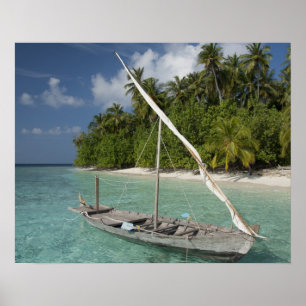 Maldives, North Male Atoll, Island of Kuda Poster