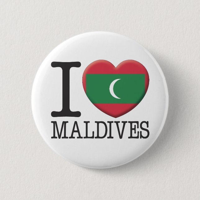Maldives Pinback Button (Front)