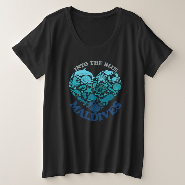 MALDIVES PLUS SIZE T-Shirt (Design Front)