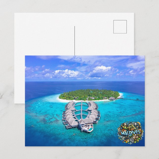Maldives  postcard (Front/Back)