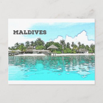 Maldives Postcard by CreativeMastermind at Zazzle