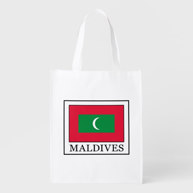 Maldives Reusable Grocery Bag (Front)