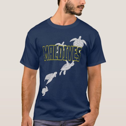 Maldives Sea Turtles Scuba Diving with Turtles  T_Shirt