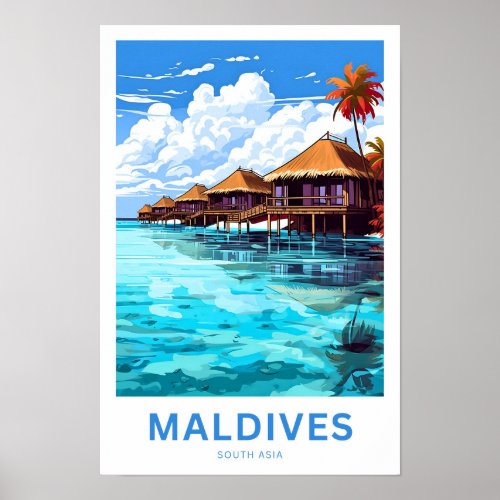 Maldives South Asia Travel Print