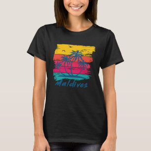 Maldives summer beach holiday destination T-Shirt