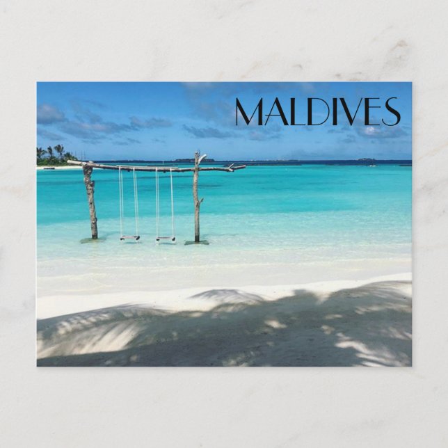 maldives swing postcard (Front)