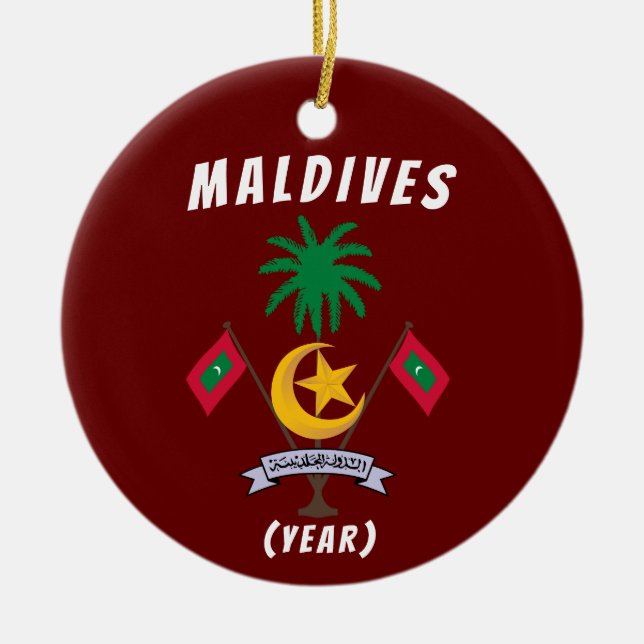 Maldives Trip Christmas Ornament (Front)