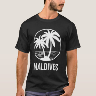 Maldives Vacation Palm Tree Ocean Holiday Summer T-Shirt