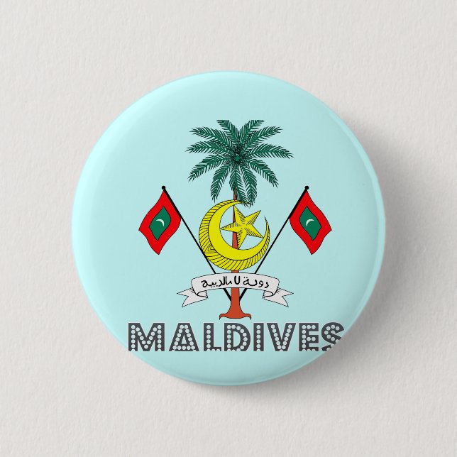 Maldivian Emblem Button (Front)