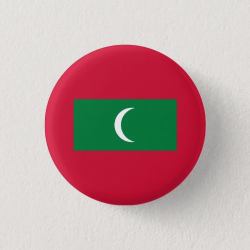 Maldivian Flag Flag of Maldives Button