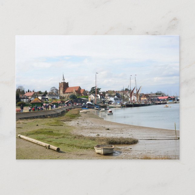 Maldon Essex from the Promenade Postcard (Front)