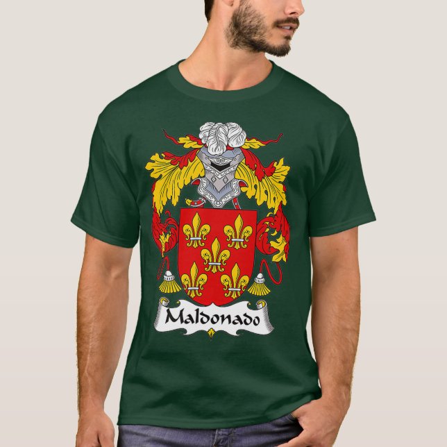 Maldonado Coat of Arms  Family Crest T-Shirt (Front)