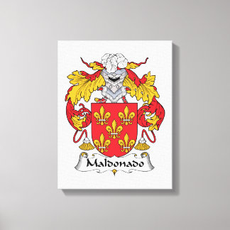 Maldonado Family Crest Canvas Print