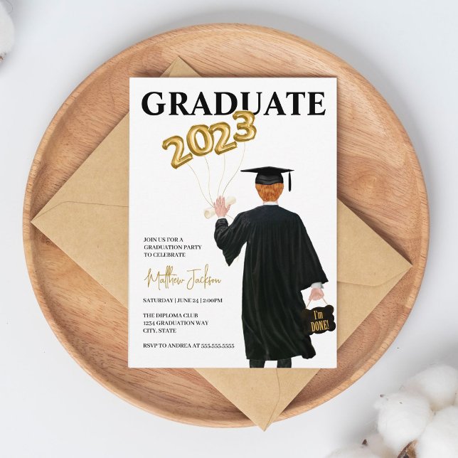 Male 2023 Graduation Party Invitation (Creator Uploaded)