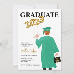 Male 2023 Graduation Party Invitation