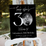 Male 30th Birthday Welcome Sign, Photo Birthday We Foam Board<br><div class="desc">Male 30th Birthday Welcome Sign, Photo Birthday Welcome Template, Look Who's 30, Editable Welcome Poster, Male Birthday Welcome Sign 30th Birthday Welcome Sign, 30th Birthday Sign, Birthday Sign, 30th Birthday Celebration, Twins 30th Birthday Party Decor, Personalized 30th Birthday, Look Whos 30, 30th Birthday Decorations for Him, 30 Welcome Birthday, Birthday...</div>