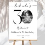 Male 30th Birthday Welcome Sign, Photo Birthday We Foam Board<br><div class="desc">Male 30th Birthday Welcome Sign, Photo Birthday Welcome Template, Look Who's 30, Editable Welcome Poster, Male Birthday Welcome Sign, 30th Birthday Man, Dirty Thirty, Welcome Sign, Mens 30th Birthday Party Supplies, Mens 30th Birthday Decor, Mens 30th Birthday, Look Whos Thirty, 30th Birthday Decorations for Men, 30th Birthday Decor Men, 30th...</div>