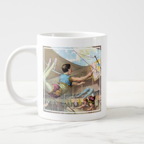 Male Acrobats Performing At A Circus Giant Coffee Mug