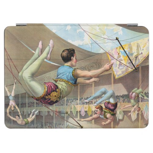 Male Acrobats Performing At A Circus iPad Air Cover