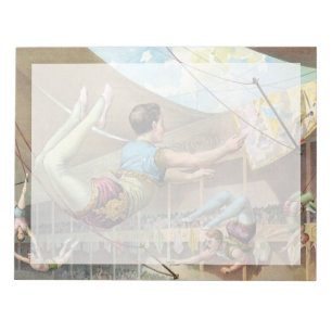 Male Acrobats Performing At A Circus Notepad
