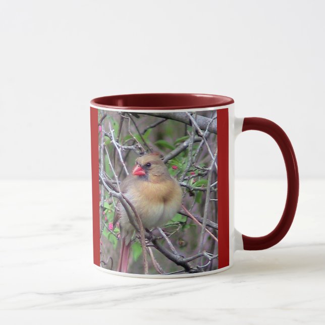 Male and Female Cardinals Pair ( Spring) Mug (Right)