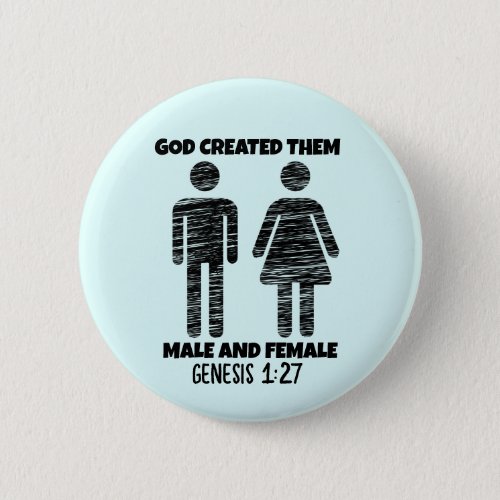 MALE AND FEMALE GENESIS CHRISTIAN BUTTONS
