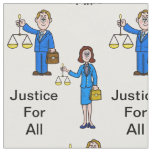 Male and Female Lawyers Material Fabric