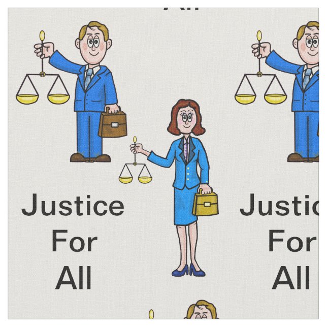 Male and Female Lawyers Material Fabric (Close Up)