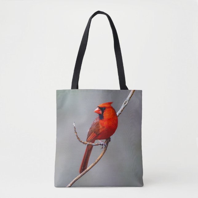 Male and Female Northern Cardinal Tote Bag (Front)