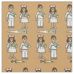 Male and Female Nurses Fabric