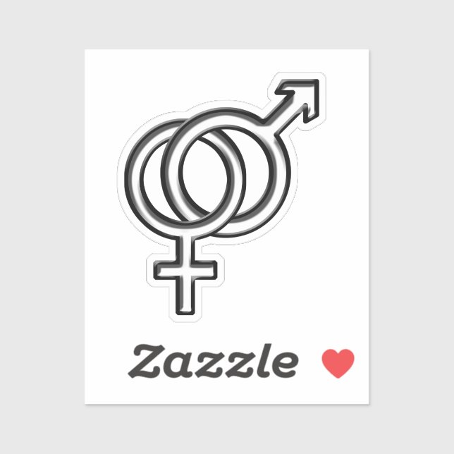 Male and Female Symbol Sticker (Sheet)