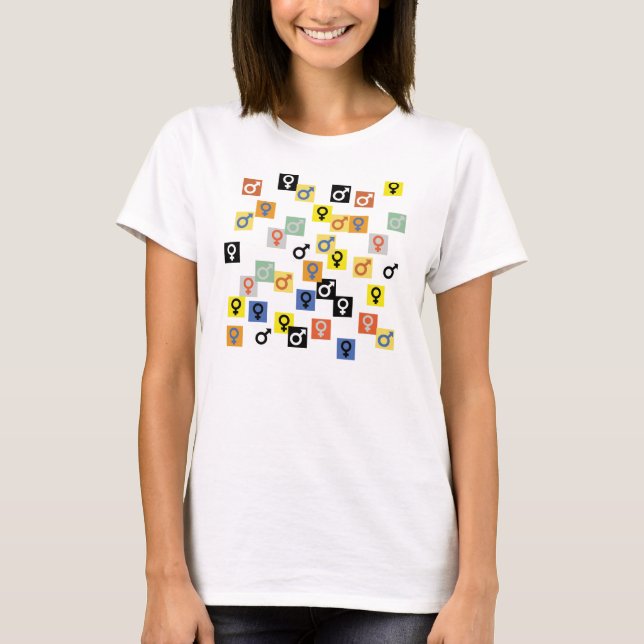 Male and female symbols T-shirt (Front)