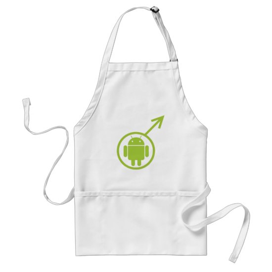 Male Android (Sign / Symbol) Bugdroid Adult Apron