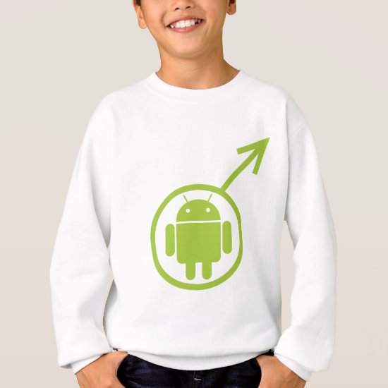 Male Android (Sign / Symbol) Bugdroid Sweatshirt