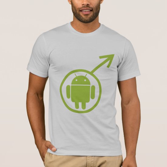 Male Android (Sign / Symbol) Bugdroid T-Shirt