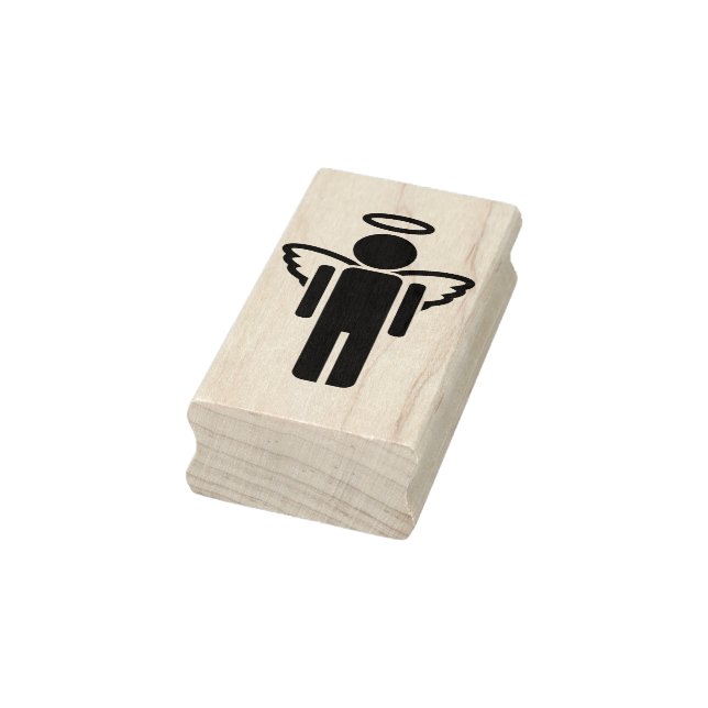 male angel art stamp (Stamp)