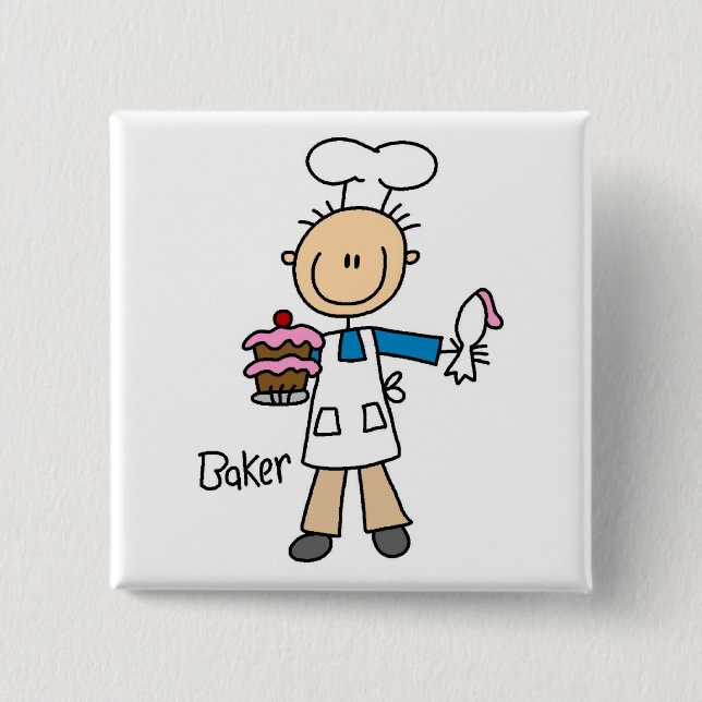 Male Baker Button (Front)