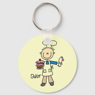 Male Baker Keychain