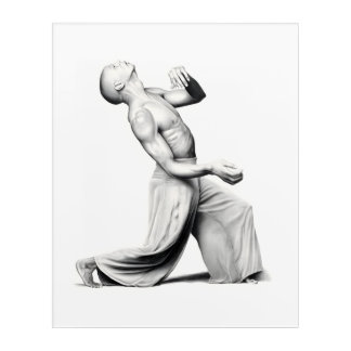 Male ballet dancer acrylic print
