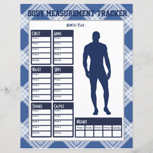 Male Body Measurements Tracker Weight Loss Chart 
