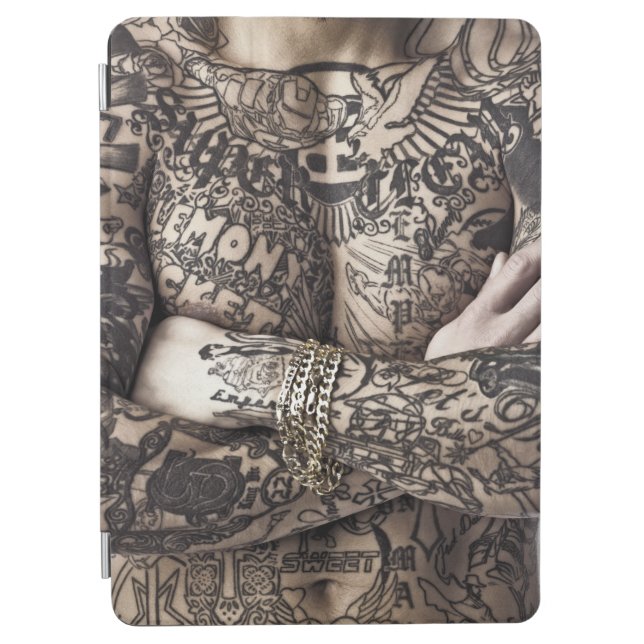 Male Body Tattoo Photograph iPad Air Cover (Front)