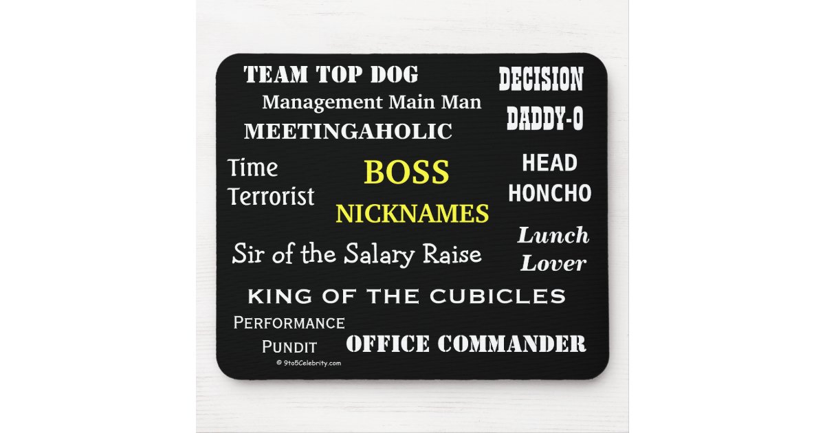 MALE BOSS Nicknames Cruel Funny Job Titles Joke Mouse
