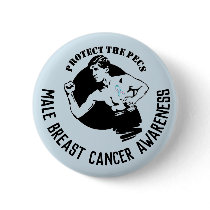 Male Breast Cancer Awareness button
