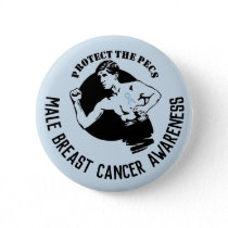 Male Breast Cancer Awareness button