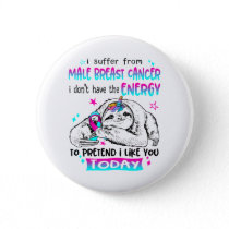 Male Breast Cancer Awareness Month Ribbon Gifts Button