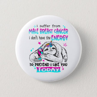 Male Breast Cancer Awareness Month Ribbon Gifts Button