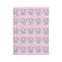 Male Breast Cancer Awareness Soft Blankets