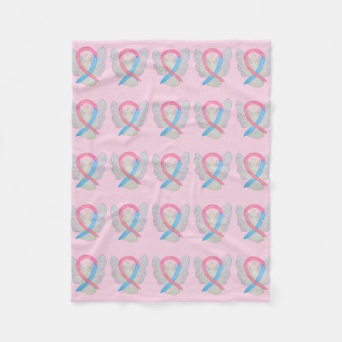 Male Breast Cancer Awareness Soft Blankets